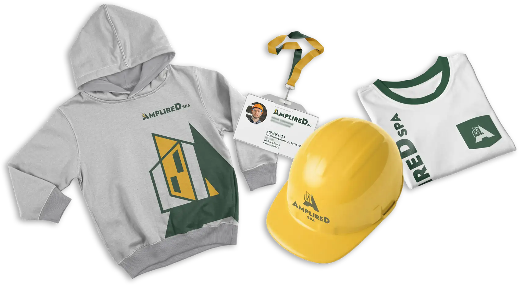 Brand identity per Amplired